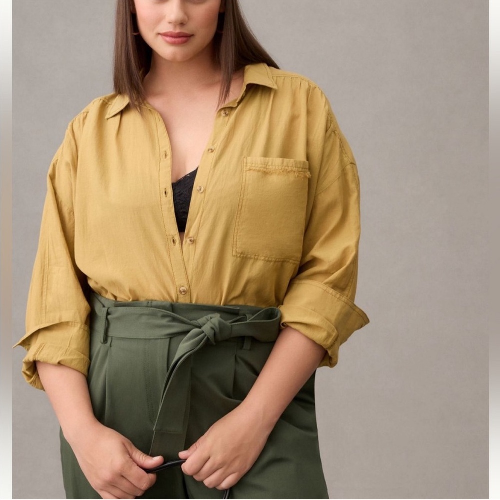 Pilcro Oversized Button-Down Women's Shirt Excellent Used Condition